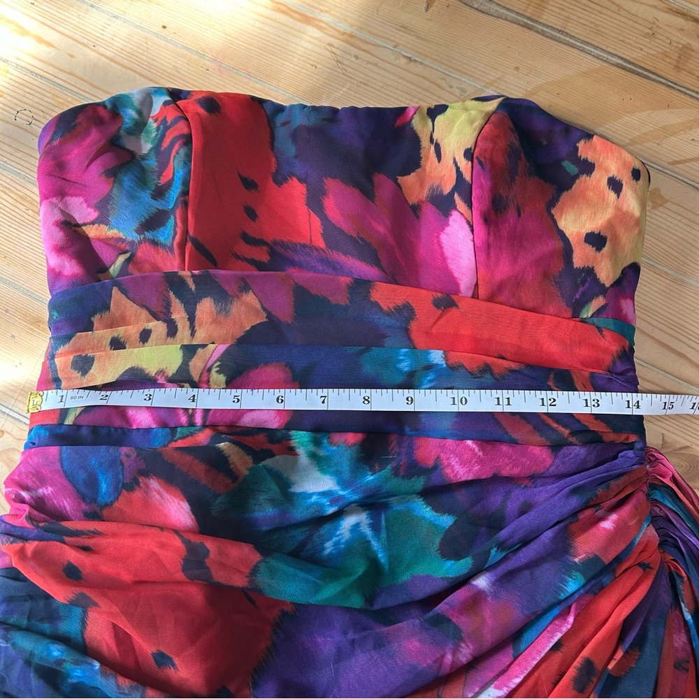 Lulus Uncommon Aesthetic Black Floral Strapless Bodycon Midi Dress - Picture 2 of 13